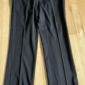 Kenneth Cole Black Dress Pants Straight-Leg Wool-Blend